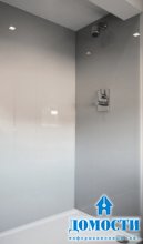 Стеклянные стены в ванной 