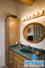 Декор ванной в деревянных домах 