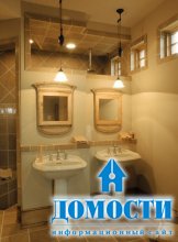 Роскошные ванные в деревянных домах 