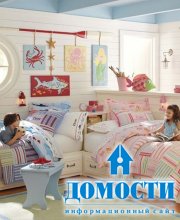 Сине-розовые детские спальни 