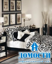 Традиционные черно-белые спальни