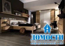 Лаконичная деревянная спальня 