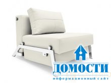Кресло-кровать на металлических ножках 