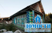 Сибирский дом с самодельной мозаикой 