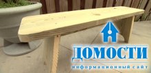 Изготовление деревянной скамейки 