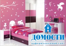 Розовые подростковые спальни 