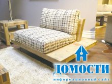 Стильные деревянные диваны